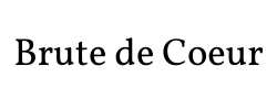 Photographe Grenoble, Brute de Coeur logo