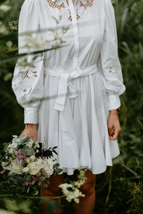 Photo d'une robe de mariée par votre photographe de mariage à Grenoble
